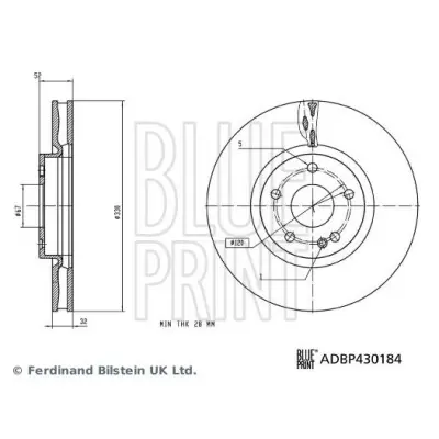 Tendencia Disco de freno BLUEPRINT ADBP430184